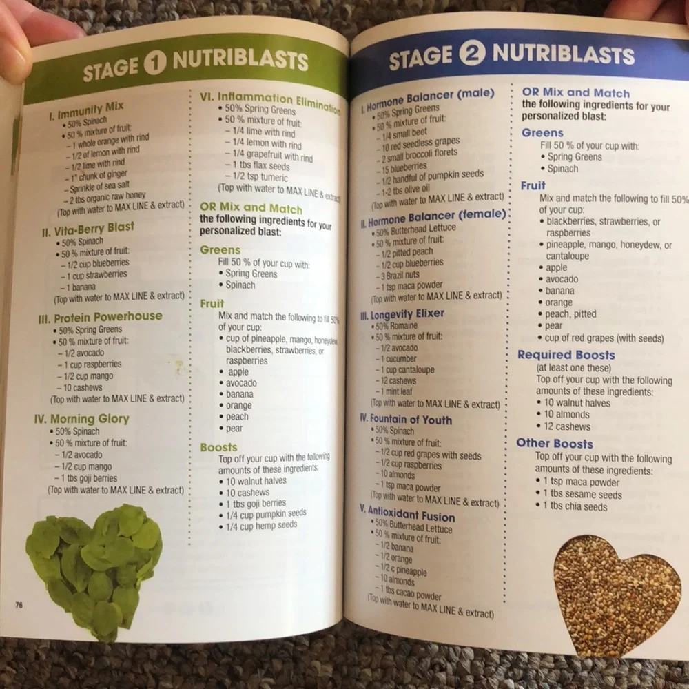 Nutribullet Natural Healing Foods-hardcover-w/‎ user guide & recipe book